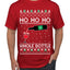 Ho Ho Ho Whole Bottle Wine Spirits Ugly Christmas Sweater Men's T-Shirt