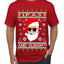 Original Hipster IPAs and Sleigh?!  Ugly Christmas Sweater Men's Graphic T-Shirt