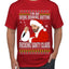 Bad Santa Fucking Santy Claus Ugly Christmas Sweater Men's Graphic T-Shirt