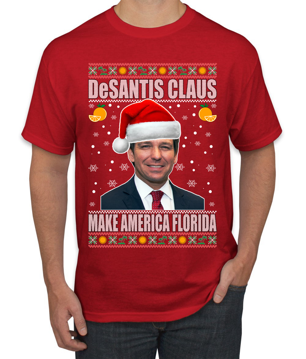 DeSantis Claus Ugly Christmas Sweater Men's Graphic T-Shirt
