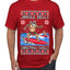 Santa Surfing Jingle Bells Christmas Swells Ugly Christmas Sweater Men's Graphic T-Shirt