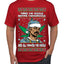 Snoop 'Twas The Nizzle Pot Leaf Weed Funny Ugly Christmas Sweater Men's Graphic T-Shirt
