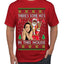 Santa the Plug Hos In This House  Ugly Christmas Sweater Men's T-Shirt