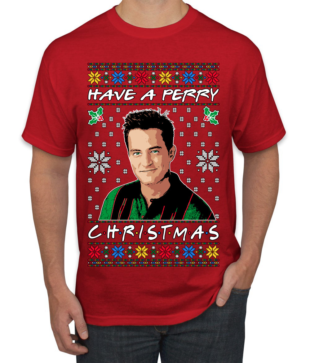 Have a Perry Christmas Ugly Christmas Sweater Men's T-Shirt