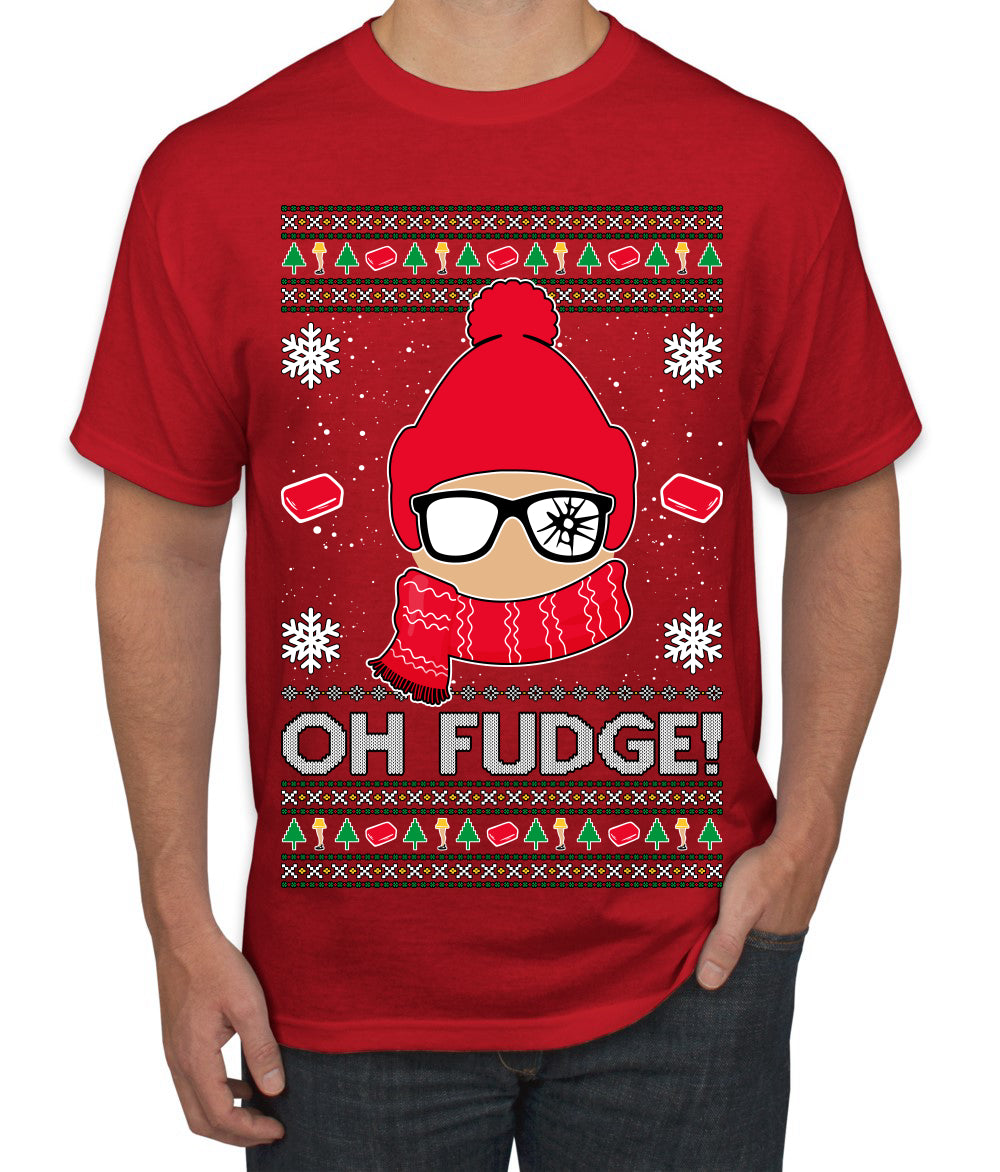 Oh Fudge Funny Story Ugly Christmas Sweater Men's T-Shirt