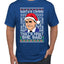 Santas Coming That's What She Said Michael Scott Ugly Christmas Sweater Men's Graphic T-Shirt
