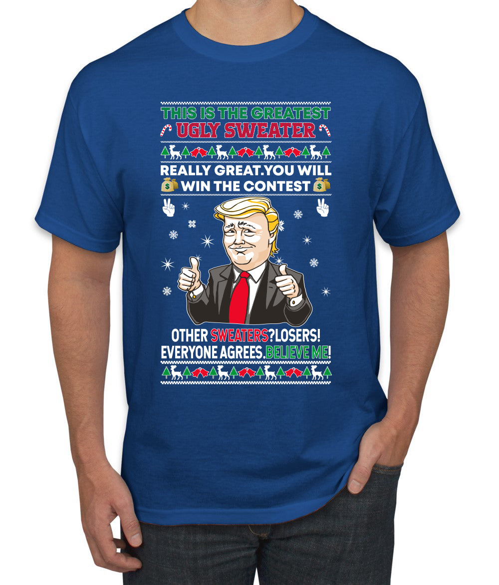 Trump This is the Greatest Ugly Christmas Sweater Men's Graphic T-Shirt