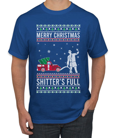 Merry Christmas Shitter's Full Christmas Vacation Ugly Christmas Sweater Men's Graphic T-Shirt