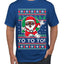 Yo Yo Yo Black Santa Ugly Christmas Sweater Men's T-Shirt