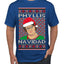 Office Phyllis Navidad Happy Holiday Ugly Christmas Sweater Men's T-Shirt