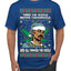 Snoop 'Twas The Nizzle Pot Leaf Weed Funny Ugly Christmas Sweater Men's Graphic T-Shirt