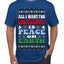 All I Want For Christmas Is Peace on Earth  Ugly Christmas Sweater Men's T-Shirt