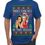 Santa the Plug Hos In This House  Ugly Christmas Sweater Men's T-Shirt