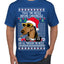 Twas The Nizzle Before Chrismizzle Gangster Dogg Rapper Ugly Christmas Sweater Men's T-Shirt