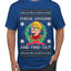 Fudge Around And Find Out Story Ugly Christmas Sweater Men's T-Shirt