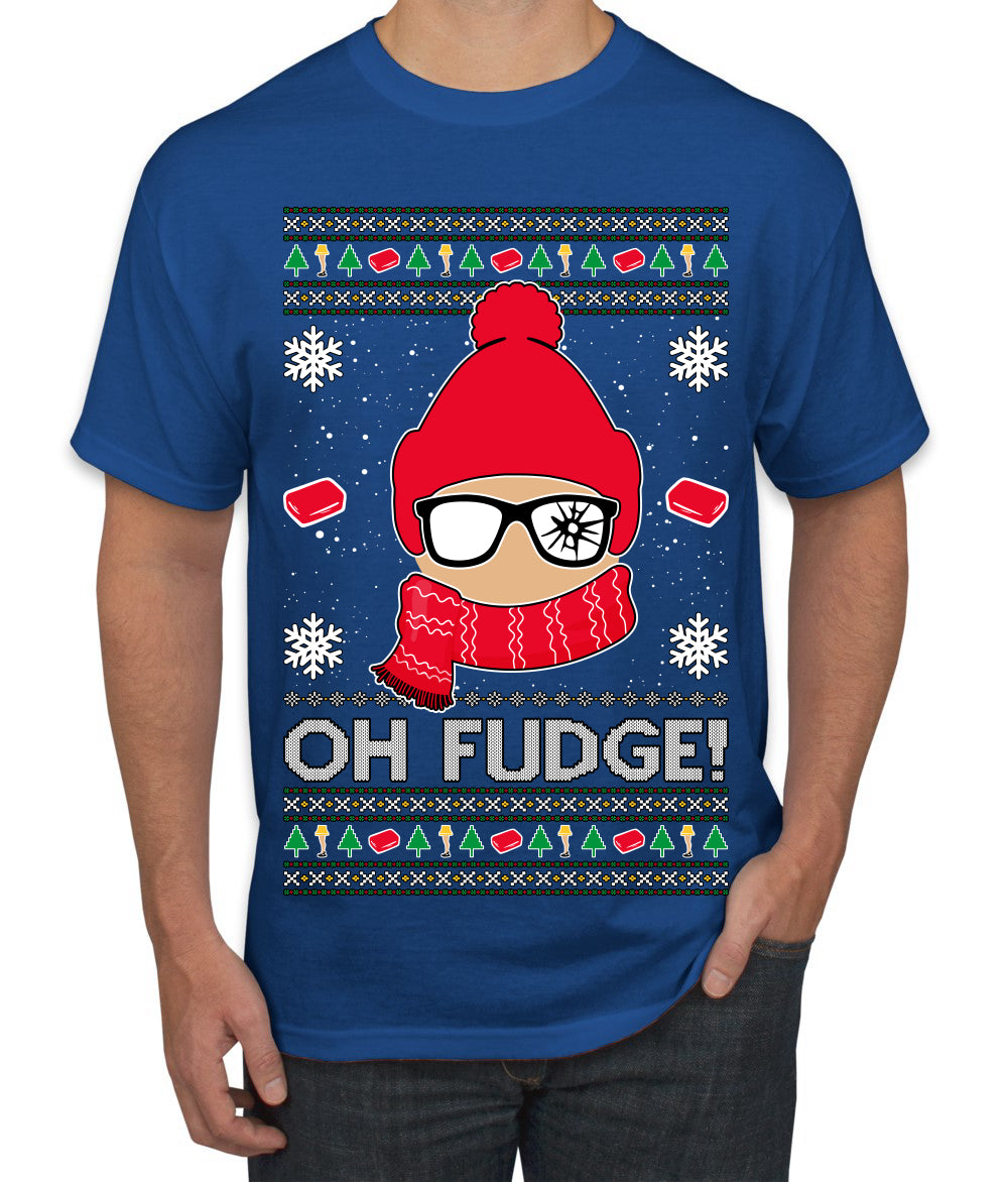 Oh Fudge Funny Story Ugly Christmas Sweater Men's T-Shirt