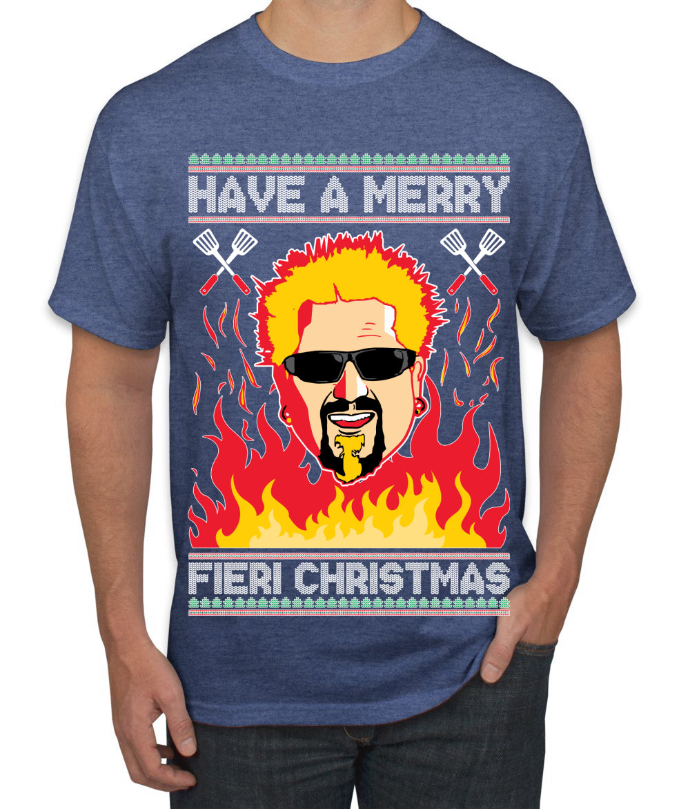 Have A Merry Fieri Christmas  Ugly Christmas Sweater Men's Graphic T-Shirt