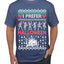 I Prefer Halloween Dancing Skeletons Ugly Christmas Sweater Men's T-Shirt