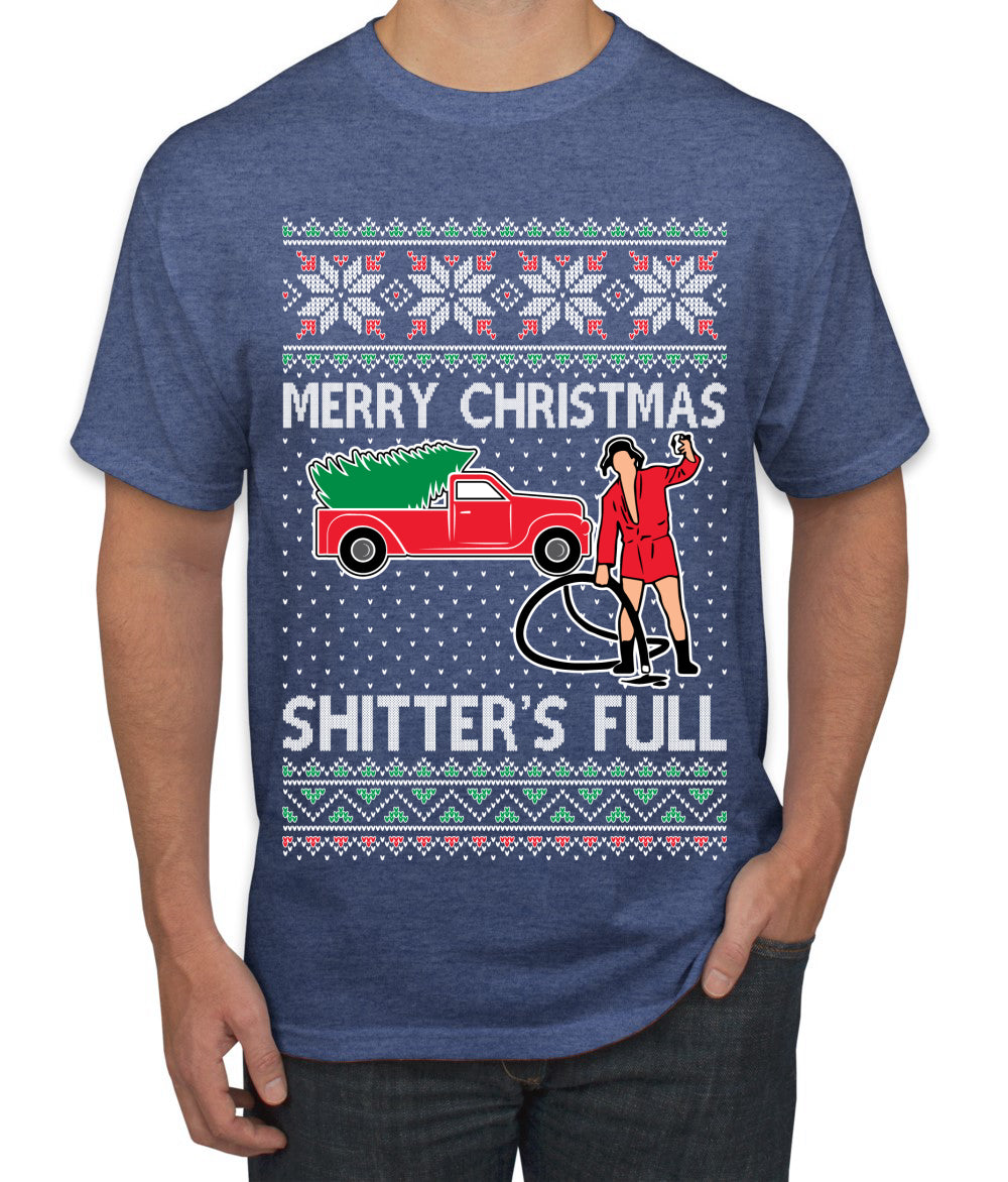 Cousin Eddie Merry Christmas Shitter's Full Ugly Christmas Sweater Men's T-Shirt
