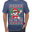 Yo Yo Yo Black Santa Ugly Christmas Sweater Men's T-Shirt
