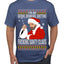 Bad Santa Fucking Santy Claus Ugly Christmas Sweater Men's Graphic T-Shirt