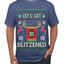 Let's Get Blitzened Rein Beer Ugly Christmas Sweater Men's Graphic T-Shirt