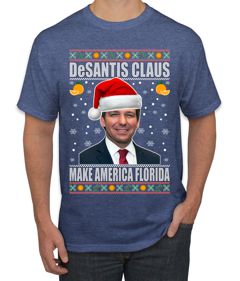 DeSantis Claus Ugly Christmas Sweater Men's Graphic T-Shirt