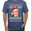 Let's Go Brandon Funny Santa Hat Ugly Christmas Sweater Men's Graphic T-Shirt