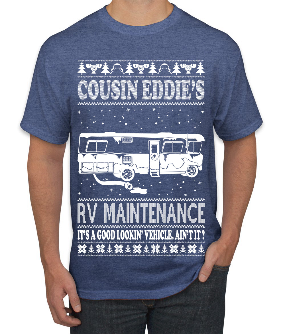 Family Vacation Cousin Eddie's RV Maintenance Ugly Christmas Sweater Men's Graphic T-Shirt