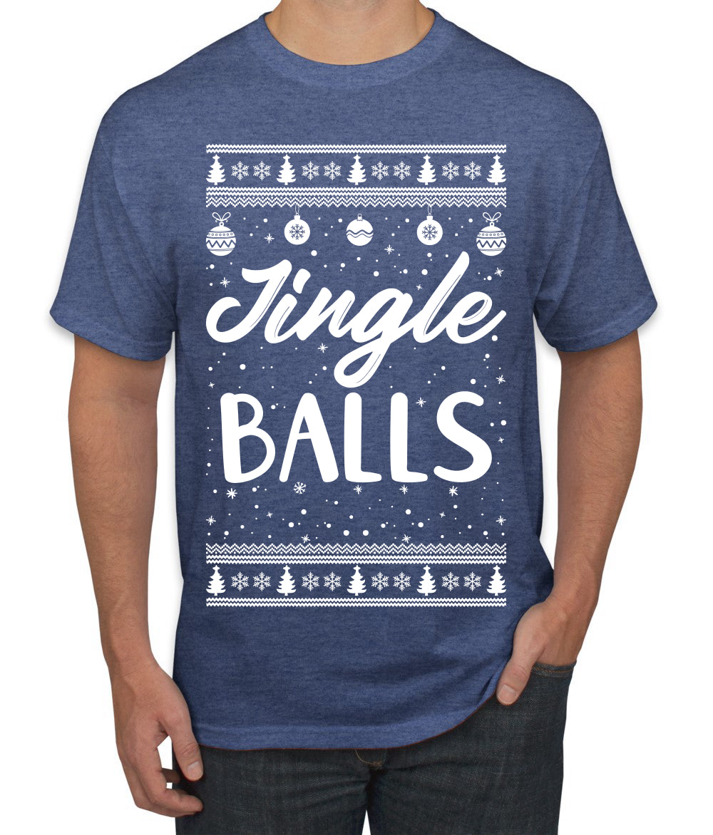 Jingle Balls Individual Couples Ugly Christmas Sweater Men's Graphic T-Shirt