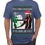 Bigfoot Tis' The Season to Believe in Conspiracies Aliens Ufo Ugly Christmas Sweater Men's Graphic T-Shirt