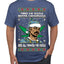 Snoop 'Twas The Nizzle Pot Leaf Weed Funny Ugly Christmas Sweater Men's Graphic T-Shirt