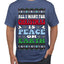 All I Want For Christmas Is Peace on Earth  Ugly Christmas Sweater Men's T-Shirt