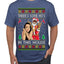 Santa the Plug Hos In This House  Ugly Christmas Sweater Men's T-Shirt