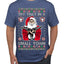 Try That In A Small Town Christmas Ugly Christmas Sweater Men's T-Shirt