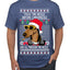 Twas The Nizzle Before Chrismizzle Gangster Dogg Rapper Ugly Christmas Sweater Men's T-Shirt