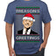 Treason's Greetings Biden President Humor Ugly Christmas Sweater Men's T-Shirt