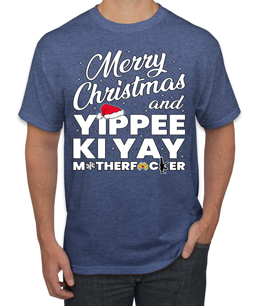 Merry Christmas and Yippee Ki Yay MOFO Christmas Men's T-Shirt