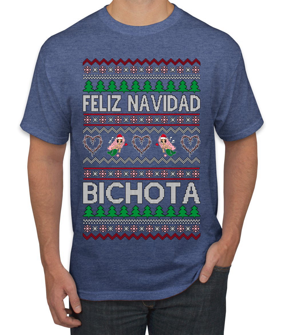 Feliz Navidad Bichota Ugly Christmas Sweater Men's T-Shirt