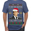 Harvey Hit This Button I Call Santa Specter TV Show Parody Ugly Christmas Sweater Men's T-Shirt