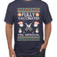 Fully Vaccinated Still Antisocial Ugly Christmas Sweater Men's Graphic T-Shirt