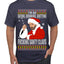 Bad Santa Fucking Santy Claus Ugly Christmas Sweater Men's Graphic T-Shirt