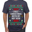 First Christmas With My Hot New Wife Ugly Christmas Sweater Men's Graphic T-Shirt