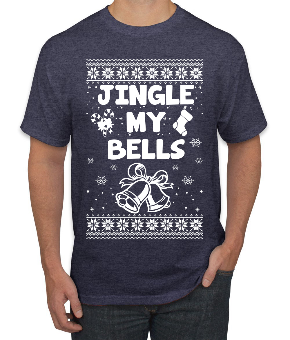 Jingle My Bells Individual Couples Ugly Christmas Sweater Men's Graphic T-Shirt