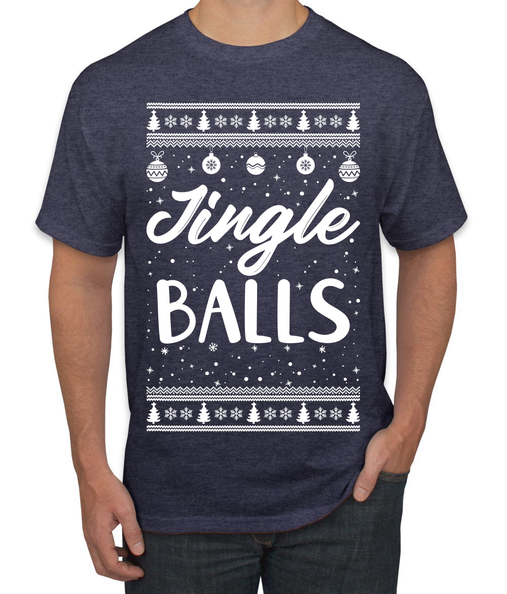 Jingle Balls Individual Couples Ugly Christmas Sweater Men's Graphic T-Shirt