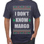 I Don't Know Margo Individual Couples Ugly Christmas Sweater Men's Graphic T-Shirt