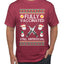 Fully Vaccinated Still Antisocial Ugly Christmas Sweater Men's Graphic T-Shirt