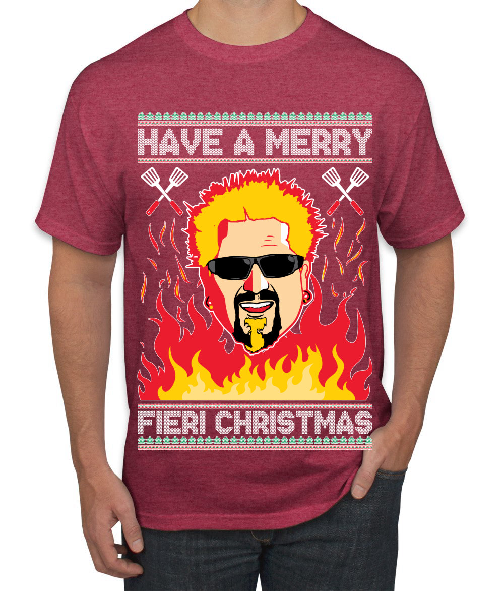 Have A Merry Fieri Christmas  Ugly Christmas Sweater Men's Graphic T-Shirt