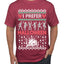 I Prefer Halloween Dancing Skeletons Ugly Christmas Sweater Men's T-Shirt