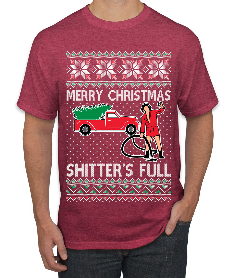Cousin Eddie Merry Christmas Shitter's Full Ugly Christmas Sweater Men's T-Shirt